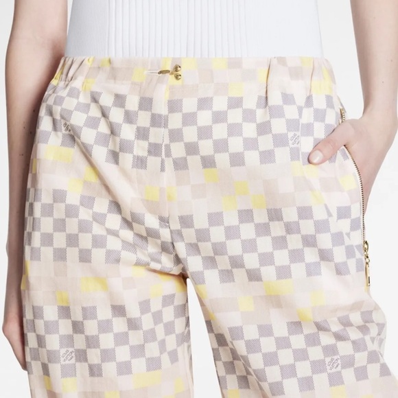 LOUIS VUITTON WOMEN’s PIXEL DAMIER JOGGING PANTS. SIZE LV 34 / authentic - Picture 2 of 11